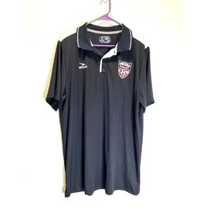 Upper Dublin‎ Soccer Club Polo Shirt AXL Score Authentic Apparel Black Sports